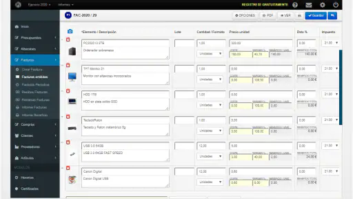 Facturas y CRM con FacturaOne screenshot