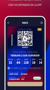FC Barcelona Tickets screenshot