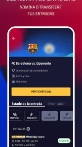 FC Barcelona Tickets screenshot