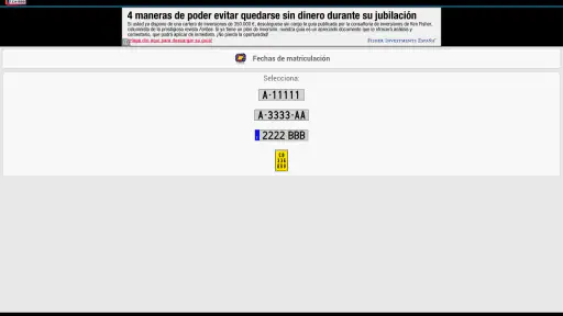 Fecha de Matriculación España screenshot