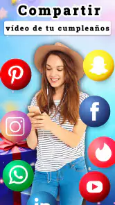 feliz cumpleaños video screenshot