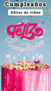 feliz cumpleaños video screenshot