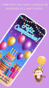 Feliz cumpleaños y buenos días screenshot