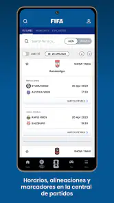 FIFA la aplicación oficial screenshot