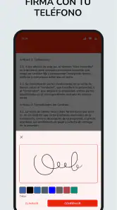Firmar documentos PDF fácil screenshot