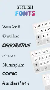 Fonts de Teclado: Temas, Emoji screenshot