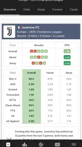 FootyStats - Estad. de Fútbol screenshot