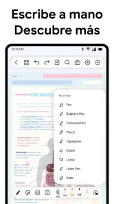Freenotes: Bloc de notas, PDF screenshot