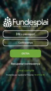 Fundesplai Inscripciones screenshot