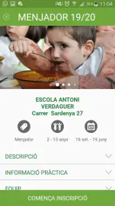 Fundesplai Inscripciones screenshot