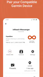 Garmin Messenger™ screenshot