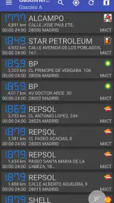 Gasolineras España screenshot