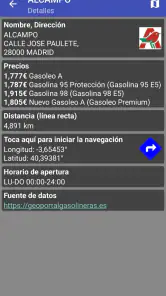 Gasolineras España screenshot