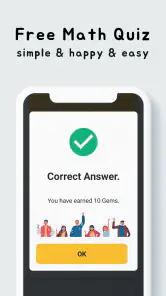 Gems Math Brawl Quiz - Minus screenshot