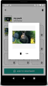 GIF2Sticker Stickers Animados screenshot