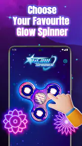 Glow Spinner: Finger Draw Art screenshot