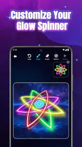 Glow Spinner: Finger Draw Art screenshot