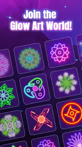 Glow Spinner: Finger Draw Art screenshot