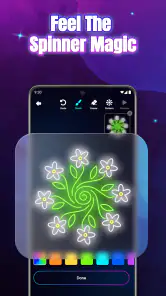 Glow Spinner: Finger Draw Art screenshot