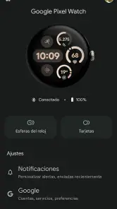 Google Pixel Watch screenshot