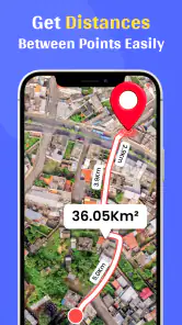 GPS Distance Land Area Measure screenshot