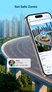 GPS Location Sharing on Phone screenshot