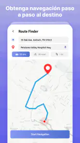 GPS navegación mapa direccione screenshot