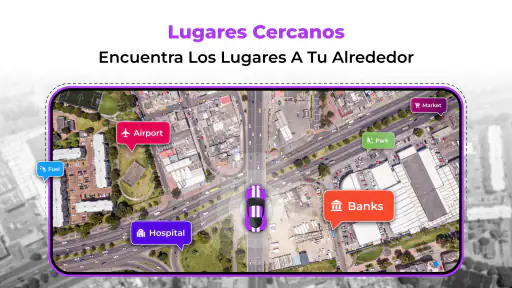 GPS Vivir Satélite Vista Mapa screenshot