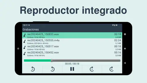 Grabadora de sonido Pro screenshot