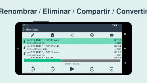 Grabadora de sonido Pro screenshot