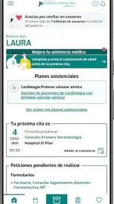 H. U. Fundación Jimenez Díaz screenshot