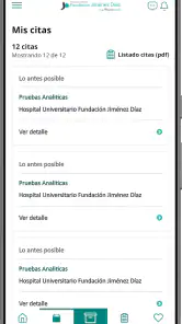 H. U. Fundación Jimenez Díaz screenshot