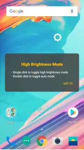 High Brightness Mode screenshot