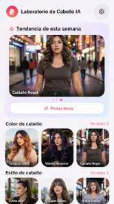 IA Color de Pelo y Peinados screenshot