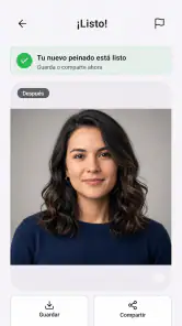 IA Color de Pelo y Peinados screenshot