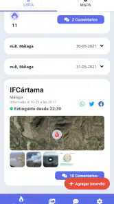 Incendios Forestales España screenshot