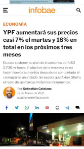 Infobae screenshot