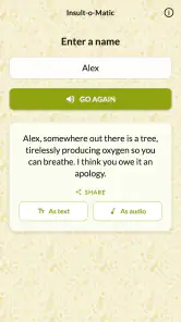 Insult-o-Matic screenshot