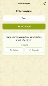 Insult-o-Matic screenshot
