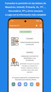 Interinos CV. Bolsas Educación screenshot
