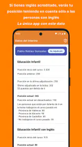 Interinos CV. Bolsas Educación screenshot