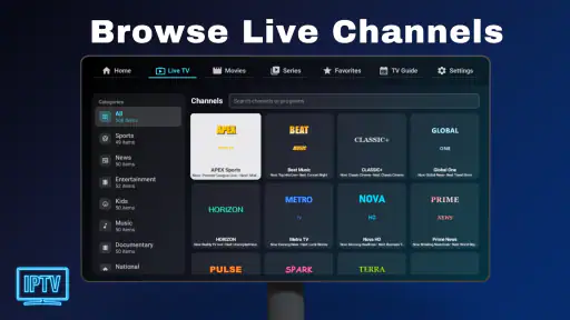 IPTV - Android TV screenshot