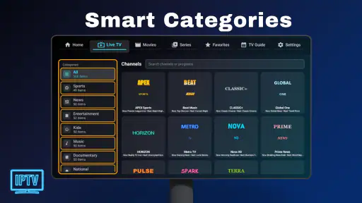 IPTV - Android TV screenshot