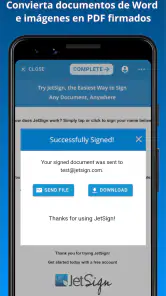 JetSign: Rellenar y firmar PDF screenshot