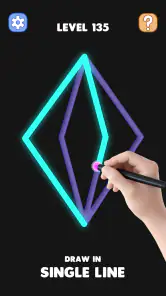 Juego de Dibujo Sola Línea screenshot