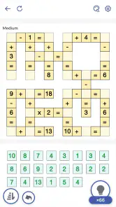 Juego Matemático, Crossmath screenshot
