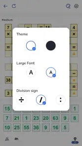 Juego Matemático, Crossmath screenshot