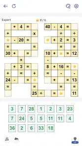 Juego Matemático, Crossmath screenshot