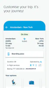KLM - Reservar un vuelo screenshot