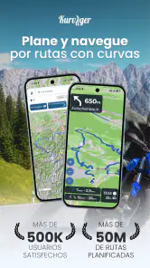 Kurviger navigation moto screenshot